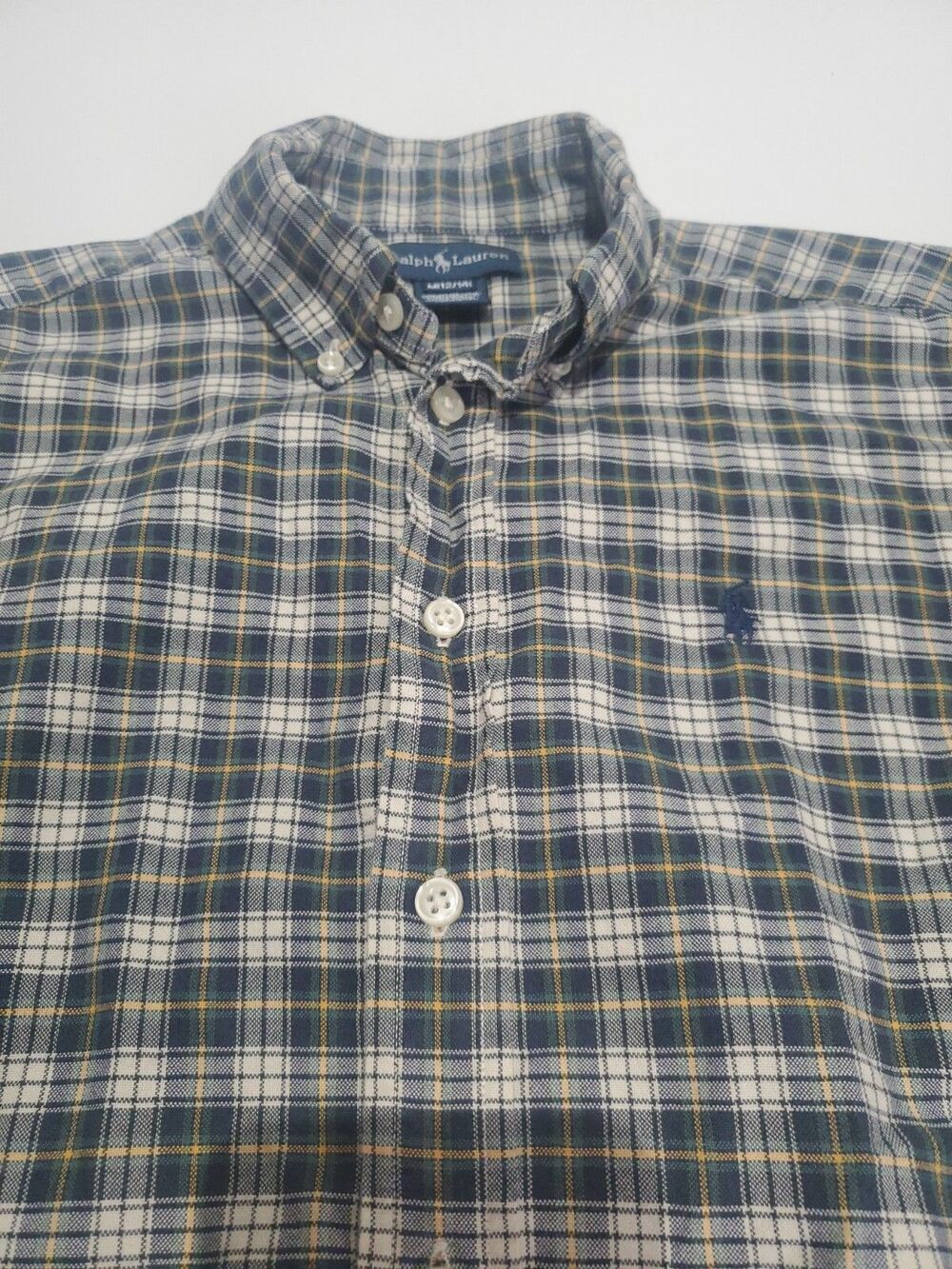 Ralph Lauren Youth Boy's Long Sleeve Button Up Dress Shirt, Medium 12/14 - Picture 3 of 11